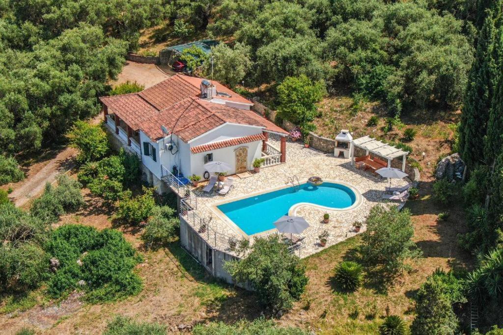 Villa Olive Grove And Sea View Агіос-Спиридон Екстер'єр фото